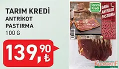 TARIM KREDİ ANTRİKOT PASTIRMA 100 G TARIM KREDİ ANTRİKOT PASTIRMA 100 G